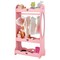 Costway Kids Dress up Storage Hanging Armoire Dresser Pretend Costume Closet w/ Mirror